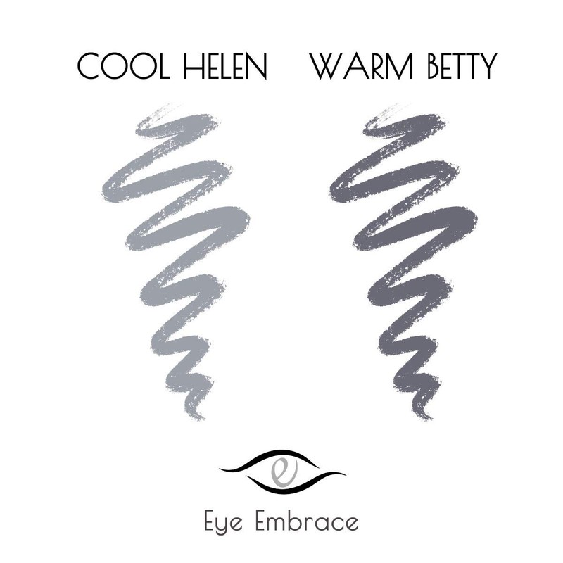 Eye Embrace Light Gray Eyebrow Pencils: Warm Betty & Cool