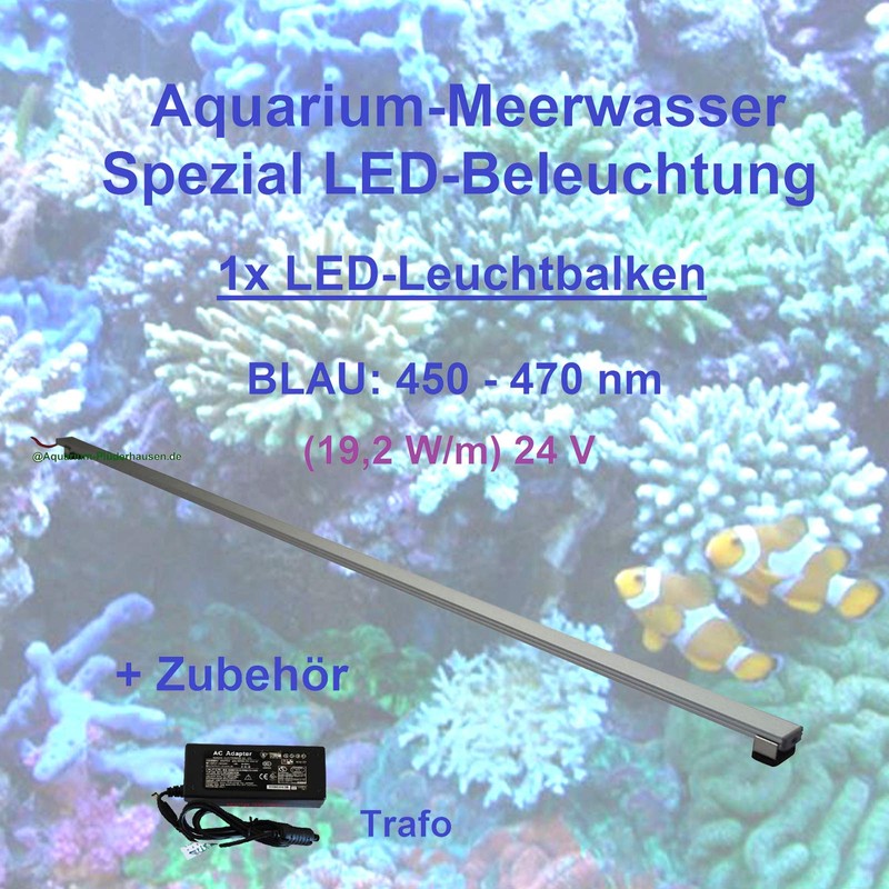 Saltwater Aquarium LED Light Bar 80 cm 1 Strip Blue