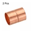 sourcing map Copper Pipe Coupling 16mm Straight Connecting Adapter with