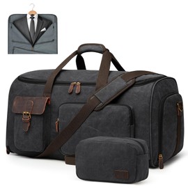 Garment Bags for Travel, S-ZONE Convertible Garment Duffle Bags for Travel Suit Carry on Luggage for Men Hanging Suitcase with Toiletry Bag