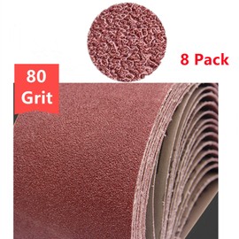 POTUINOM Sanding Belt 4 x 36 Inch,Belt Sander Belts 80 Grits,Best for Sanding Wood,Metal and Paint(8 Pack)