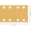 Bosch Bosch 10x EXPERT C470 Schleifpapier mit 8 L?chern (fr