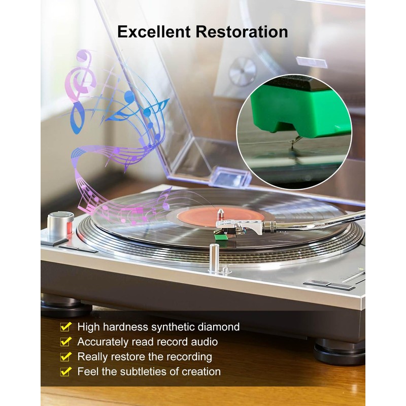 ATN95E Replacement Stylus Compatible with Audio-Technica AT-LP120-USB AT93 AT95 Turntable,