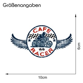 Finest-Folia Retro Vintage Sticker Old School Ace Cult Rockabilly (#4 Racer)