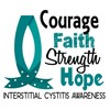 CafePress Courage Faith 1 IC Oval Car Bumper Sticker