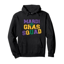 Mardi Gras Squad Pullover Hoodie