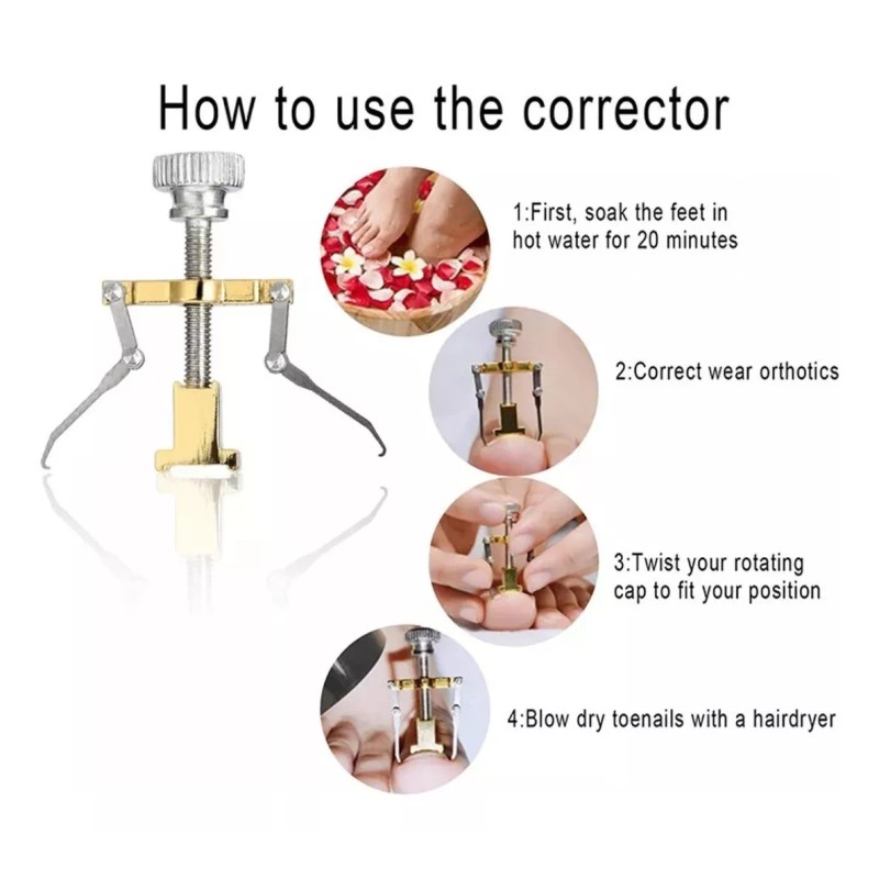 SJTR Corrector De Uñas Enterradas Pies Y Manos Encarnadas