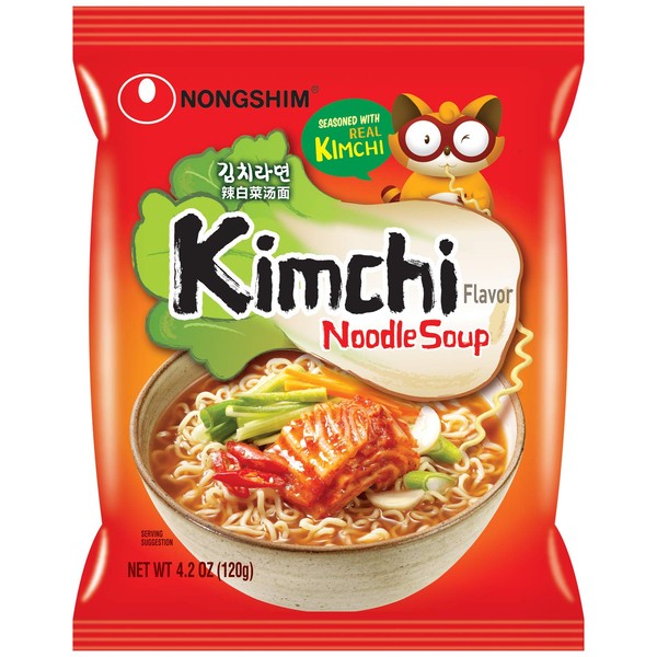 Nongshim Kimchi Noodle Soup, 4.2 Ounce (Pack of 10)