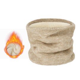 Zando Winter Neck Warmer Gaiter for Men Women Windproof Ski Face Mask for Men Fleece Neck Warmer Face Cover Winter Warm Neck Scarf Ski Neck Warmer Gaiter Beige Neck Gaiter Cold Weather Gear One Size
