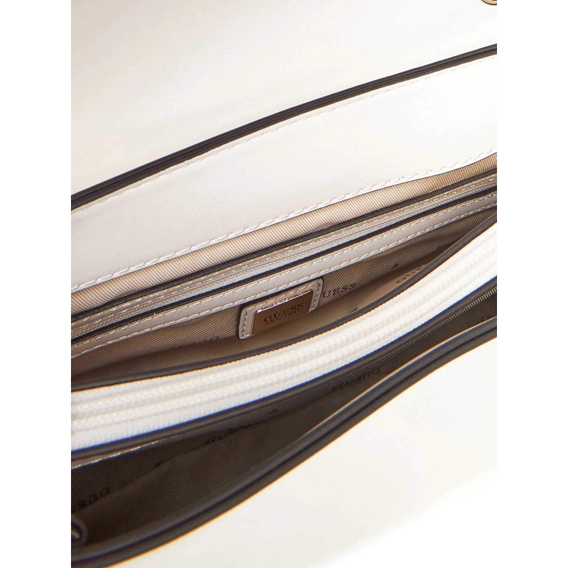 GUESS Lorelei Convertible Xbody Flap Bag Bone, Bone