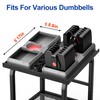 Dumbbell Stand Fits For Adjustable Weights Dumbbell Rack With Wheels