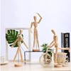 Wooden Model Doll 30 cm Adjustable Mannequin with Base for