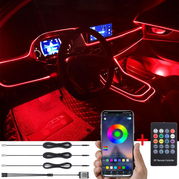 TABEN Car Atmosphere Light Kit, Music Synchronisation Multicoloured RGB 16
