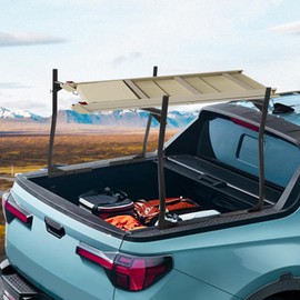 Extendable Steel Truck Ladder Rack, 800 lbs Capacity, 46-71in Pick-up Truck Rack, Non-Drilling for Kayak, Surfboard, Lumber, Ladder