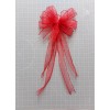 Handmade Sheer Red Bow