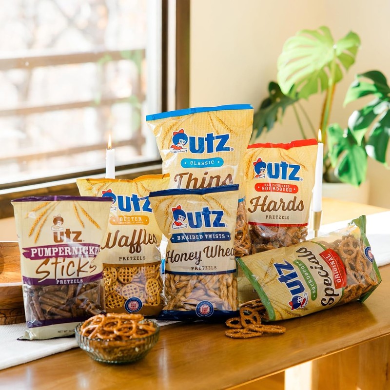 Utz Sourdough Specials Pretzels, Original, 63 oz. Barrel, Classic Pretzel