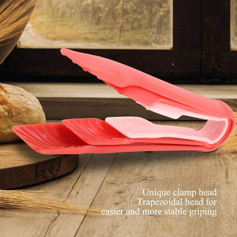 3PCS Serving Tongs Plastic Kitchen Tongs Reusable Non-Stick Party Essential