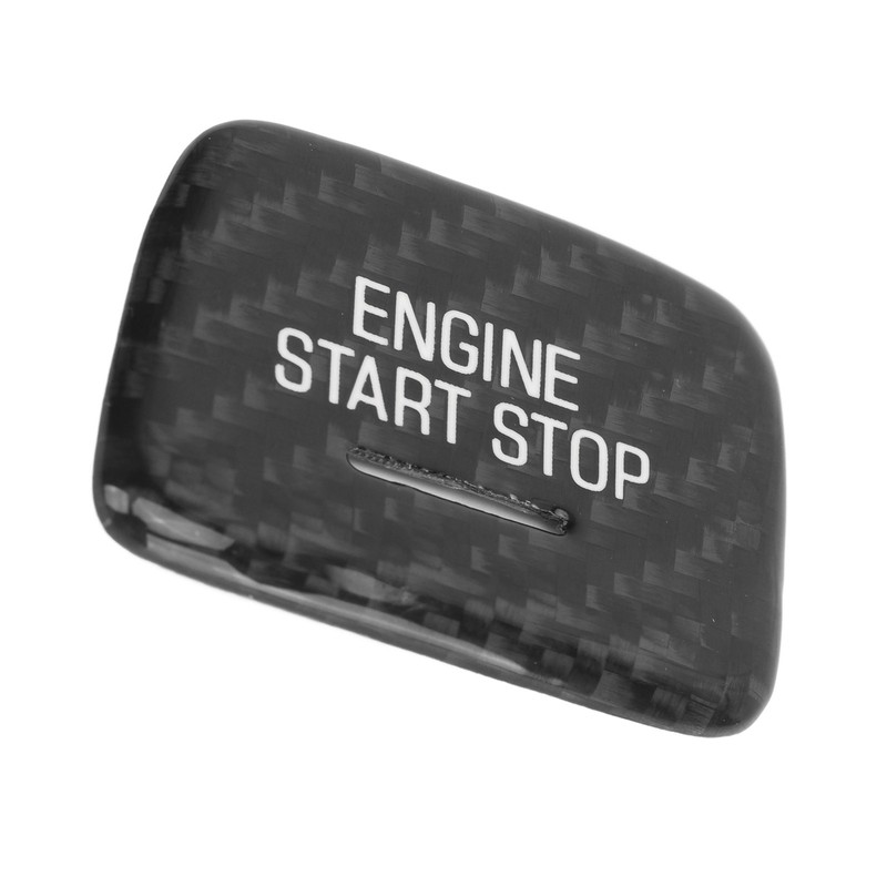 Engine Push to Start Button Cover Carbon Fiber Start Switch