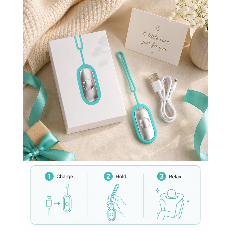 Handheld Relaxation Device for Evening Wind-Down – USB Rechargeable Pocket-Sized
