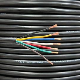 electrosmart 5m 7 Core Copper Cable Car Van Trailer Tail LED Lighting Wire Caravan 11A 12v 24v