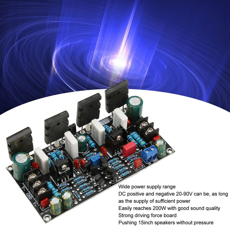 200W Mono Power Amplifier Board High Power A1943 C5200 Digital