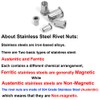 40pcs M6 Rivet Nuts Stainless Steel Threaded Rivet Insert Nuts