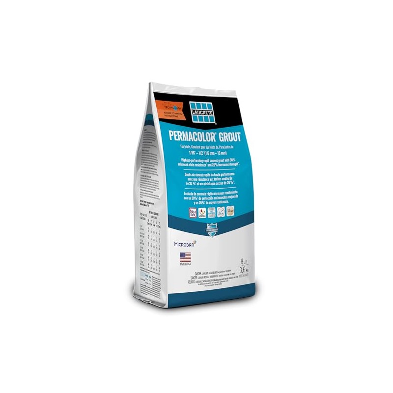 LATICRETE PERMACOLOR Grout Light Pewter 8LB