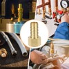 sourcing map Brass Barbed Fitting 3/8" NPT Female to 1/2"