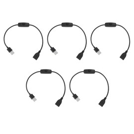 5PCS USB On Off Switch, USB Switch Button Extension Cables, USB Power Switch, Suitable for Small Power Appliances Switch Button