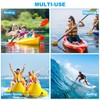 PATIKIL Floating Neoprene Keychain 2 Pack Waterproof Floating Key Ring