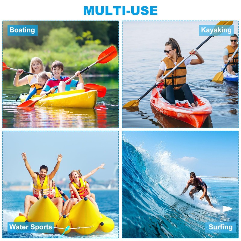 PATIKIL Floating Neoprene Keychain 2 Pack Waterproof Floating Key Ring