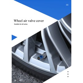 nismo Nissan Air Valve Cap X-Trail Serena Elgrand Bluebird Tiana Kicks Diz Note Aura Aria Lukes Leaf NV100 Clipper NV350 Caravan Tire Wheel Rim Dress Up Cool (Blue)