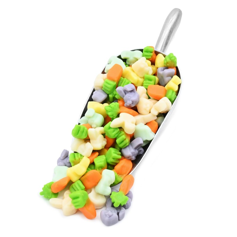 Candy Retailer Carrots Rabbits and Cottontails Easter Gummies 1 Lb
