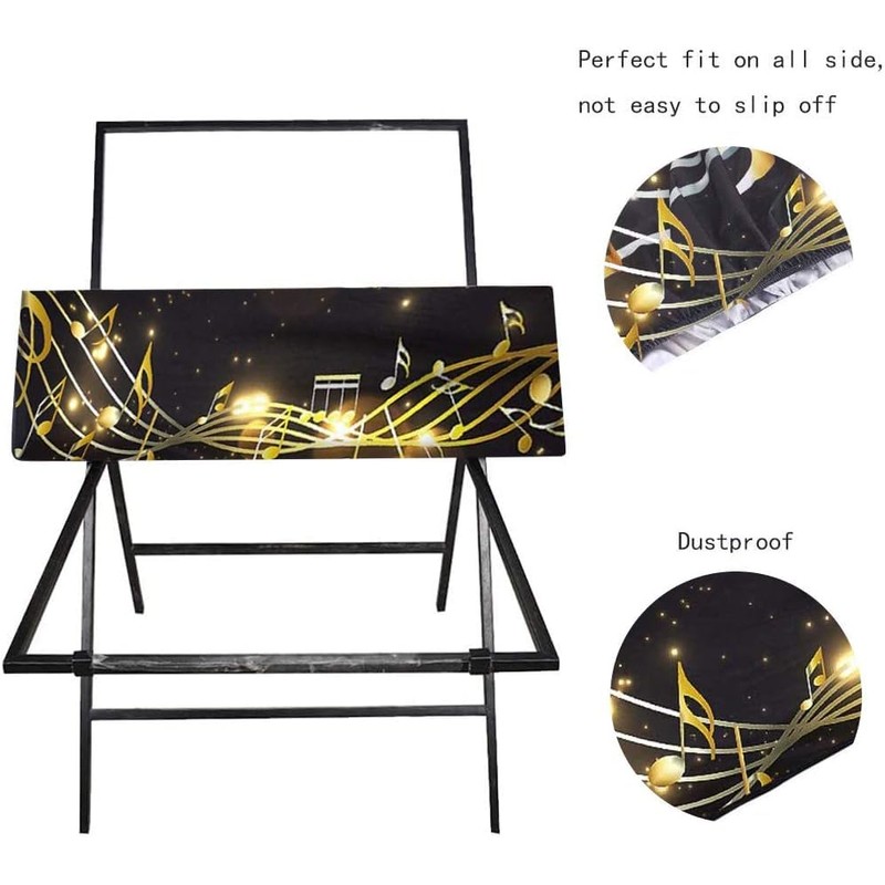 Piano Keyboard Dust Cover,61/88 Key Keyboard Cover with Adjustable Stretchable