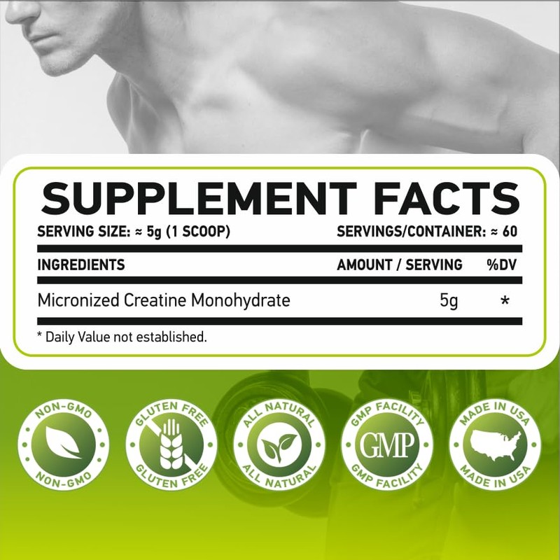 MFL Micronized Creatine Monohydrate | 5 grams per serv |