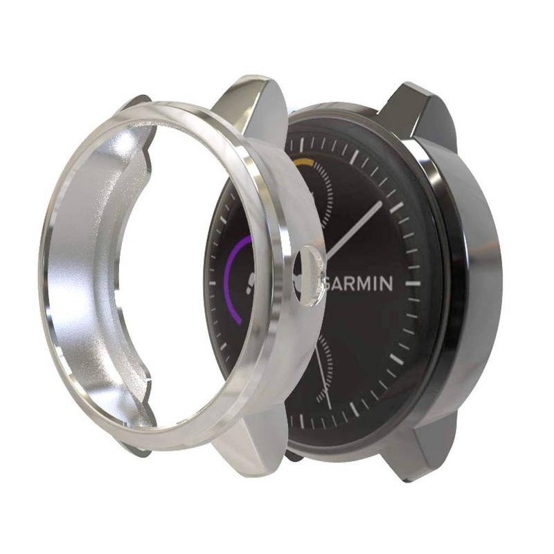 Compatible with Garmin vivoactive3 Protective Case, TPU Plated Protective Cover,