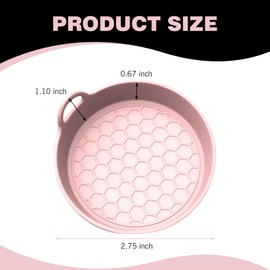 Ferianl 4PCS Car Cup Holder Coaster, 2.75 inch Silicone Non-Slip Insert Water Bottle Holder Pads, Car Interior Accessories Sets, Universal for SUV Sedan Truck and More (Pink)