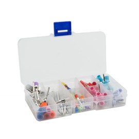 Teeth Polishing Heads Set, 100 Pieces, Mixed Colours, Compatible with Saker Tooth Polisher