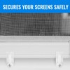 Blulu 24 Pack 3/8 in Nylon Window Screen Clip with