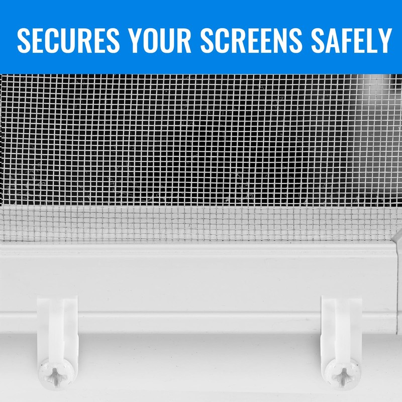Blulu 24 Pack 3/8 in Nylon Window Screen Clip with