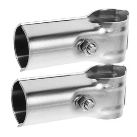 Operitacx 2pcs Greenhouse Tube Connectors Zinc Coated Pipe Clamp Secure Greenhouse Accessories