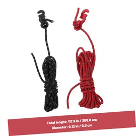 Generic 4pcs Tent Rope Hanger Portable and Sturdy Outdoor Tent Straps for Camping Reflective Lanyard for Securing Gear for Garden and Garage Use