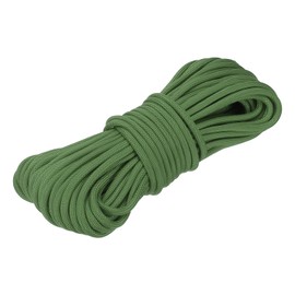 sourcing map 650 Paracord 50 Feet, 4mm 9 Strand Parachutes Cord Spool Survival Strong Rope String for Camping Hiking Fishing, Army Green
