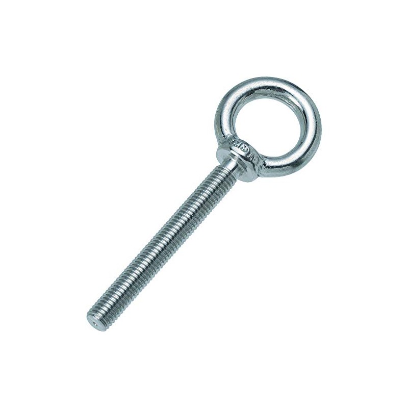 TRUSCO TLTF-6W Long Eye Bolts with Stainless Steel Brim, Forged
