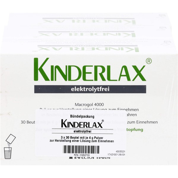 InfectoPharm KINDERLAX elektrolytfrei zur symptomatischen Behandlung von Verstopfung, 90 St. Beutel