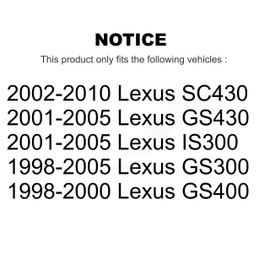 Rear Ceramic Disc Brake Pads CMX-D771 Replacement For Lexus SC430 IS300 GS300 GS400 GS430