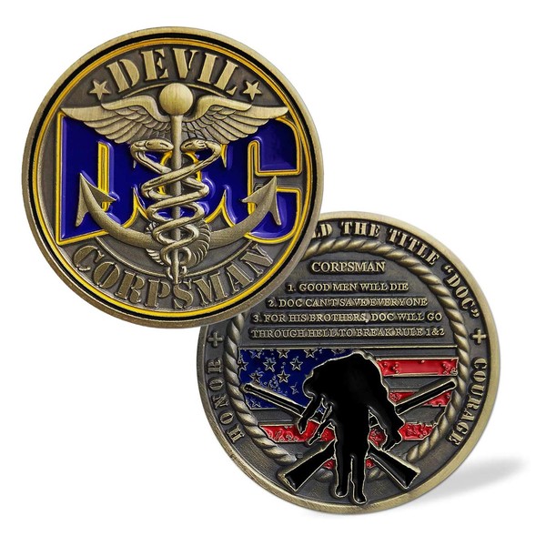 WOERDA USA Navy Corpsman DOC Challenge Coin The Hospital Corpsman Veteran Commemorative Coin