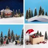 20pcs Snowy Pine Trees Mini Christmas Trees Covered Snow with