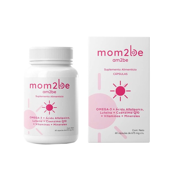 mom2be am2be- Suplemento Alimenticio para mujeres que buscan un proceso