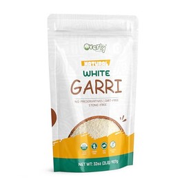 Overly Natural White Garri, 32oz, Non-GMO, Grain-Free, Gluten-Free, No Preservatives, Nigerian Cassava Flour